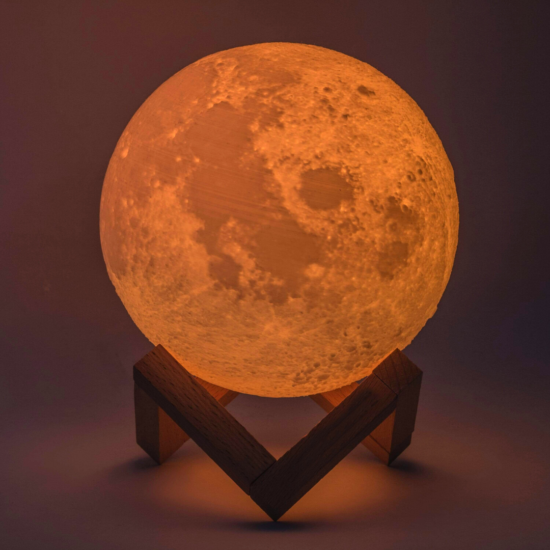 Premium Glow 3D Moon Lamp