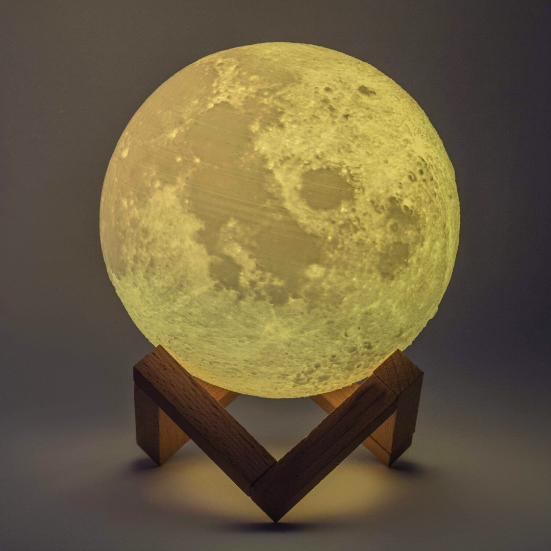 Premium Glow 3D Moon Lamp